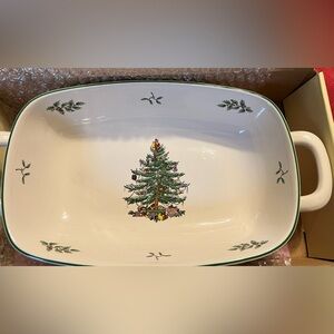 Spode Christmas Tree Bread Basket
